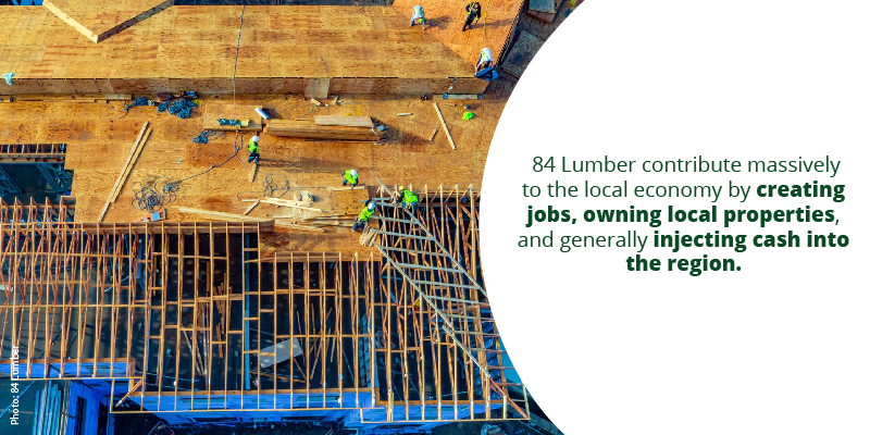 Impact of 84 Lumber on Local Commercial Real Estate